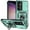 Green, variant on TYJKeJi Case with Holder Stander Kickstand Drop Resistant Shockproof Case For Samsung Galaxy S25 Plus (S25 ) (6.7inch)