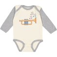 thumbnail image 3 of Inktastic Trumpet Marching Band Musician Gift Boys or Girls Long Sleeve Baby Bodysuit, 3 of 5
