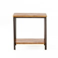 Jonathan Wood Rustic Metal End Table