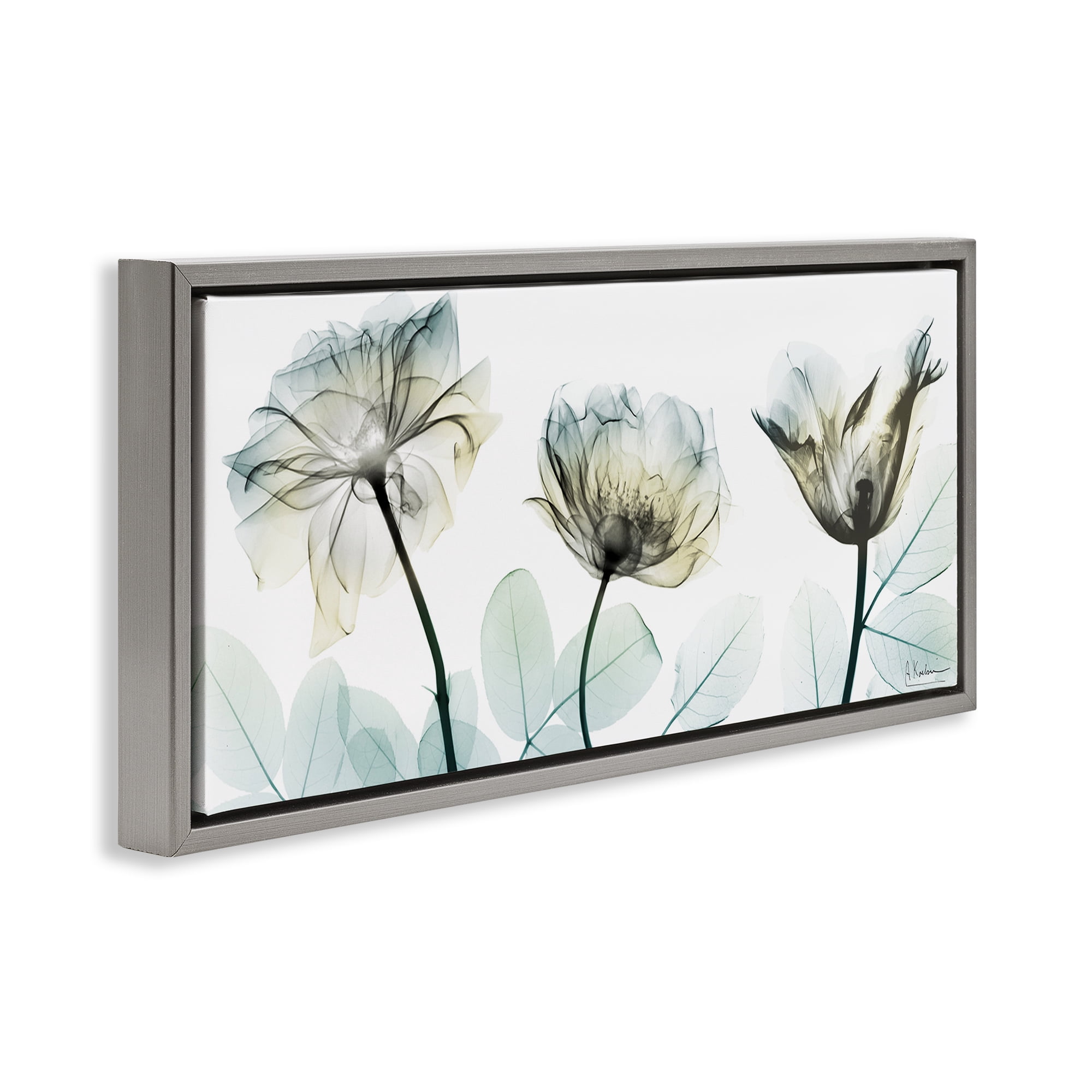 Stupell Industries Jewels Of Passion Gray Framed Floater Canvas Wall Art, design by Albert Koetsier