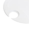 thumbnail image 3 of Excellante Black Pearl Melamine Dinnerware Collection 10.5 Inch Party Plate - White, Comes in Each, 3 of 3