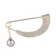 thumbnail image 4 of Pin de seguridad con broche de cristal completo brillante con clip de chal en apariencia de para mujer Yuyangstore Clip para cárdigan de diamantes de imitación, 4 of 8