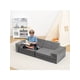 thumbnail image 4 of 3 - piece para niños pequeños modular foam play couch set: a versatile sofa cama para playing, gaming, y reading (gray/blue), 4 of 8