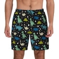 thumbnail image 2 of Goofa Dinosaur Printed Men's Swim Trunks Board Shorts Quick Dry Mens Swimming Trunks with Compression Liner,Breathable Fit Hawaii Beach Shorts-Medium, 2 of 9