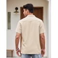 thumbnail image 7 of COOFANDY Men's Retro 50s Bowling Shirts Casual Button Down Short Sleeve Hawaiian Shirts, 7 of 7