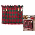 thumbnail image 4 of Oven Skirt Curtain with Tie Top, Farmhouse Decorative Stove Door Panel Curtain, Rustic Kitchen Decor for Country Home Kitchen Decoration, 4 of 6