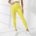 thumbnail image 5 of Dresfit Leggings for Women Tummy Control Long Compression Cropped Pants 2026 Summer Stretch Gym Athletic Pants Cropped High Waisted Lightweight Trousers Yellow L, 5 of 8