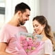 thumbnail image 4 of Ramo de flores de ganchillo YShomy, lirios de ganchillo, tulipanes y rosas rosas, 4 of 6
