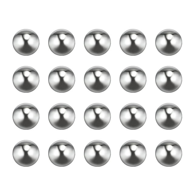 Unique Bargains Billes de Roulement en Acier Inoxydable 201 de 11 mm G200 de Précision, Lot de 25