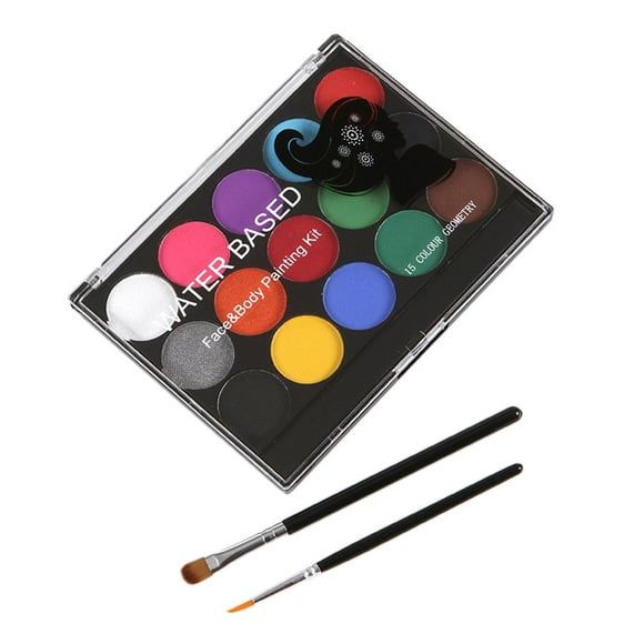 Pintura corporal de 15 caras perfecl para fiestas Cepillo Lavable