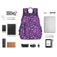 thumbnail image 4 of Easygdp Purple Snowflakes para Easygdp Yak - Mochila Casual Ligera y Resistente para Viaje y Senderismo para Hombres y Mujeres, 4 of 7