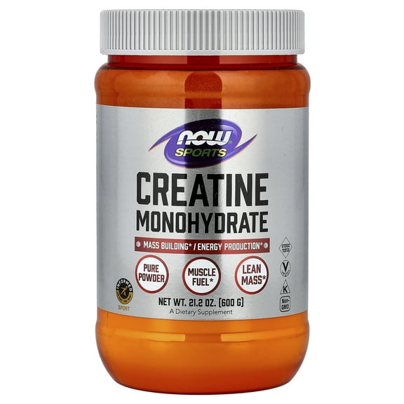 NOW Foods Creatine Monohydrate 5 g (5,000 mg) 21.2 oz Powder, Unflavored
