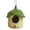 Green, variant on Hummingbird House for Outside Small Resin Hanging Birds House Decorative Green Leaf Birdhouse for Balcony Porch Backyard Decor