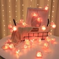 thumbnail image 3 of Cadena de luces para boda, cadena de luces LED, decoración de festivales de imitación, luz de cadena de rosas, resultados impresionantes, 3 of 4