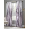 thumbnail image 4 of Purple Vintage Sheer Curtains 84 Inch Length 2 Panels Set Window Treatments, Striped Painting Retro Abstract Art Rod Pocket Semi Curtains for Living Room/Bedroom/Kitchen Décor, 104"W x 84"L, 4 of 7