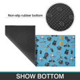 thumbnail image 6 of Police and Megaphone Blue Pattern Anti Fatigue Kitchen Rugs Set Of 2, Non Slip Washable Decorative Floor Mats for Kitchen Sink Laundry, 17"x30" and 17"x47", 6 of 6