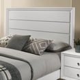thumbnail image 3 of Furniture of America Lou Solid Wood Panel Bed, White, King, 3 of 4