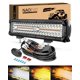 thumbnail image 1 of Barra de luces LED NAOEVO, 12 pulgadas, 300 W, combinación Spot-Flood, blanco y ámbar, 1 of 9