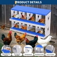 thumbnail image 3 of EuKer 8-Holes Chicken Nesting Box, Heavy-Duty Metal Laying Boxes for Backyard, Farms, Chicken Coop, Blue, 3 of 7