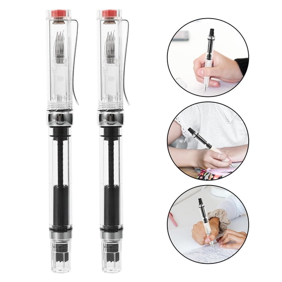 WHAMVOX 2pcs Fountain Pen for Calligraphy Portable Fountain Pen Writing Pen Ink Absorber Fountain Pen