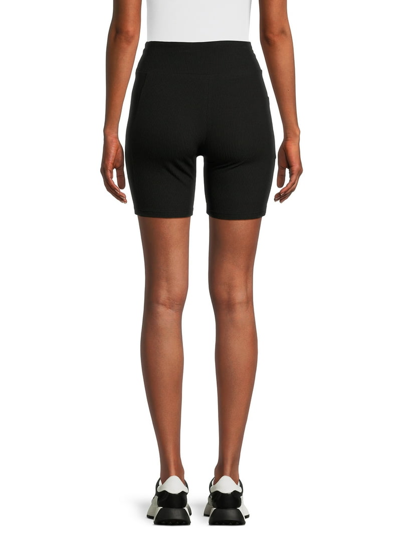 No Boundaries Juniors Ribbed Bike Shorts XS-XXXL Rayon Spandex
