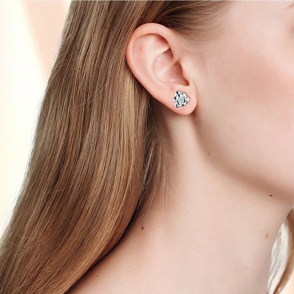 chanel inspired stud earrings