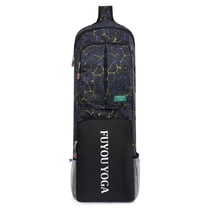 Yucurem Waterproof Yoga Mat Bag, Unisex Yoga Cushion Bag for Fitness Training, Portable Yoga Mat Handbag (Black)