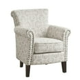 Madison Park Brooke Tight Back Club Chair with Natural Finish MP100