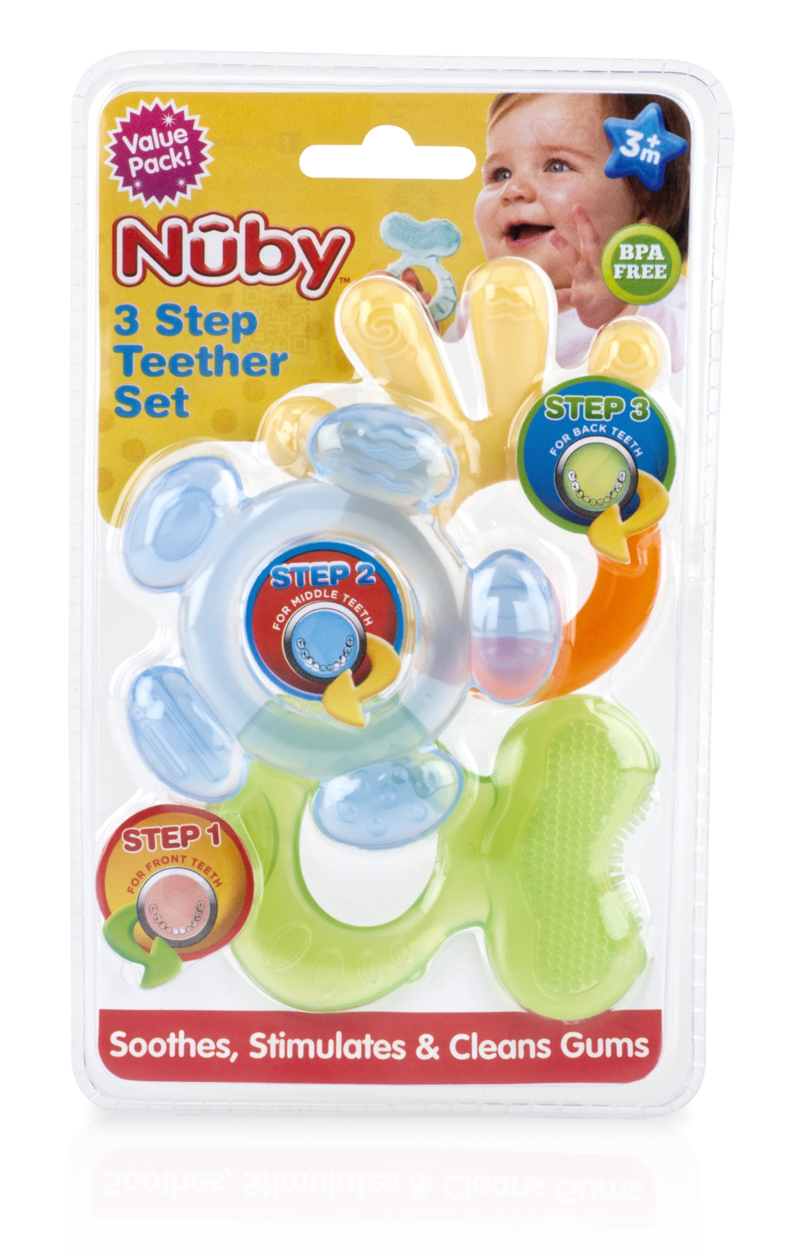 nuby 3 step teether