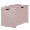 thumbnail image 5 of ZENSTYLE Lift Top Entryway Storage Chest/Bench with 2 Safety Hinge, Wooden Toy Box, Pink, 5 of 10