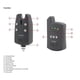 thumbnail image 4 of Hirisi Electronic Fishing Alarm 1+2 Set Wireless Bite Alarm for Carp, 4 of 5