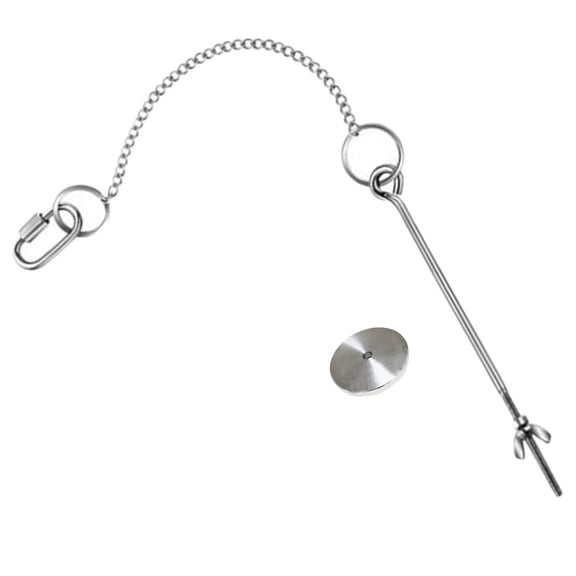 ibasenice Chicken Feeder Stainless Steel Hanging Food Holder with Chain for Parrot and Bird Cages
