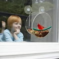 thumbnail image 3 of Heavy Duty Acrylic Bird House, Clear Acrylic Window Bird Feeder With Easy To Clean Removable Tray, 3 of 4