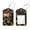 multicolored 2, variant on PhooArto Flower Hawk Moth Skull Pattern Luggage Tags with Stainless Steel Loop, 2 Pack Luggage Tag Holders for Travel Luggage Baggage Identifier