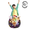 thumbnail image 3 of Funny Storage Toy Bag Chair, Funny Cartoon Style Jungle Animals with Palm Leaves on Purple Background Safari Theme, Stuffed Animal Organizer Washable Bag, Large Size, Multicolor, by Ambesonne, 3 of 3
