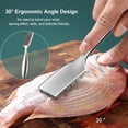 thumbnail image 3 of Fish Scaler Tool 2 Pack,Heavy Duty Fish Scaler Remover No Mess with Wedge-shaped Sawtooth Ergonomic Handle, Easily Remove Fish Scales, 3 of 3