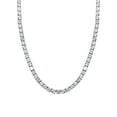 thumbnail image 3 of Silver Chain - Mens White Tennis Chain / Necklace, 3 of 7