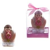 Ddi Baby Angel Praying on Palms Poly Resin Baby Angel Praying on Palms Poly Resin - Pink