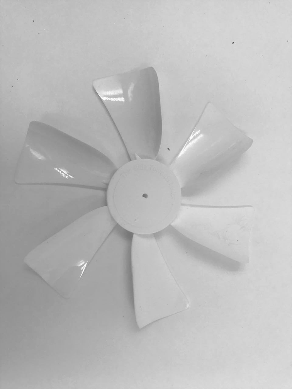 TruePower 6" Replacement Fan Blade w/0.125" Round Bore, White