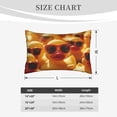 thumbnail image 4 of Xecao Sunglasses Yellow Duck for Decorative Throw Pillow Case for Couch,Sofa or Bed Set,Pillow Cover for Sofa Home Decor Ideal Gift-16"x24", 4 of 6