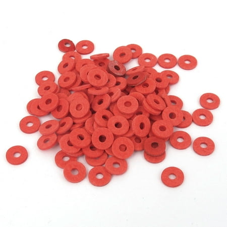

2mmx6mmx1mm Fiber Motherboard Insulating Washers Insulation Spacer Red 100pcs