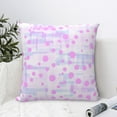 thumbnail image 6 of YFYANG Square Decorative Throw Pillow Case (Without Pillow Insert), Purple Abstract Polka Dots Bedroom Sofa Car Cushion Cover, 26"x26", 6 of 9