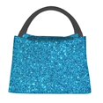 thumbnail image 1 of Easygdp Blue Glitter Bolsa de Almuerzo Insulada Reutilizable, Bolsa de Mano y Bandolera para Oficina, Trabajo, Viajes, 1 of 6