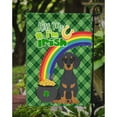 thumbnail image 3 of Black and Tan Dachshund St. Patrick's Day Flag Garden Size, 3 of 3