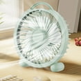 thumbnail image 5 of Summer Savings! Boovnll Desk Fan, Adjustable High Speed USB Rechargeable Table Fan Lightweight Compact Quiet Small Fan for Home, Bedroom, Office, Travel, Camping, RVs, Summer Gift, Mini Fan - Fan, 5 of 6