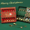 thumbnail image 2 of Cuchara navideña colgante Tenedor traje cuchara de café tenedor de fruta regalo de Navidad cuchara de acero inoxidable, 2 of 6