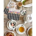 thumbnail image 4 of Easter Bunny Eggs Kitchen Dish Towels for Drying Dishes Set of 2, Spring Flowers Rabbits Farmhouse Buffalo Plaid Waffle Weave Microfiber Hand Tea Bathroom Towels Quick Dry & Absorbent Towel 15.7x23.6, 4 of 7