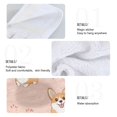 thumbnail image 4 of Haosy 2 Pack Kitchen Wash Cloths with Hanging Loops Absorbent Absorbent Quick Drying Hand Towels, Corgi and Footprints, 4 of 7