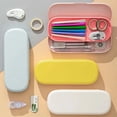 thumbnail image 4 of Large Capacity Pencil Case, Oimcto Portable Aesthetic Cute Pen Case, Big Capacity Stationery Organizer, Travel Bag, Desk Organizer for College, Adults, Women, Men, PP Material, Durable, Yellow, 4 of 7