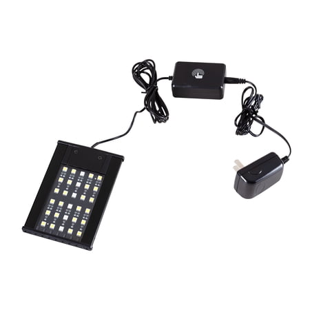 REPTIZOO Day and Night Mode LED Light Hood for Reptile Terrarium, White Light,Blue Light, White/Blue Light 3 Modes Fit for Different Pet Habits